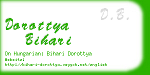 dorottya bihari business card